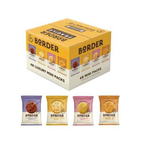 【2025 Flash Sales+ Free Shipping】Border Biscuits 48 Packs Mini Multipacks 4 Flavour Variety Gift Set