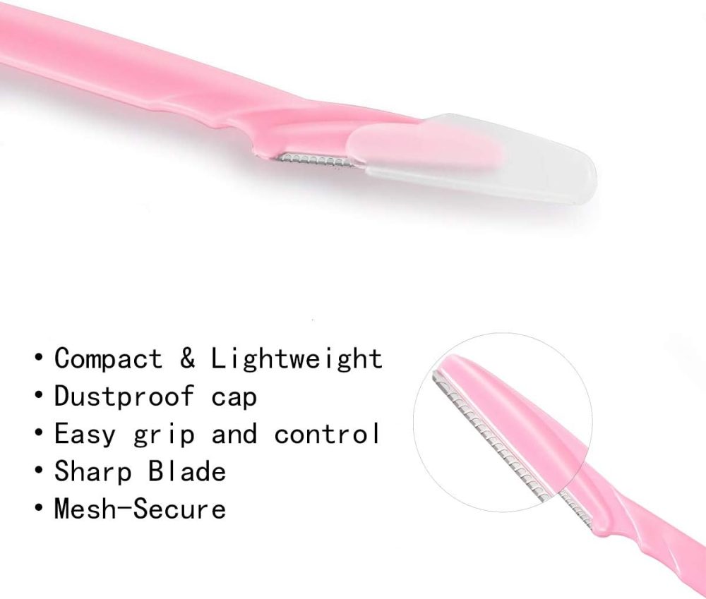 ILLUVA Eyebrow Razors Facial Hair Remover Shaver Trimmer Shaper, Exfoliating Dermaplaning Tool for Women and Men 6 Pcs - Image 9