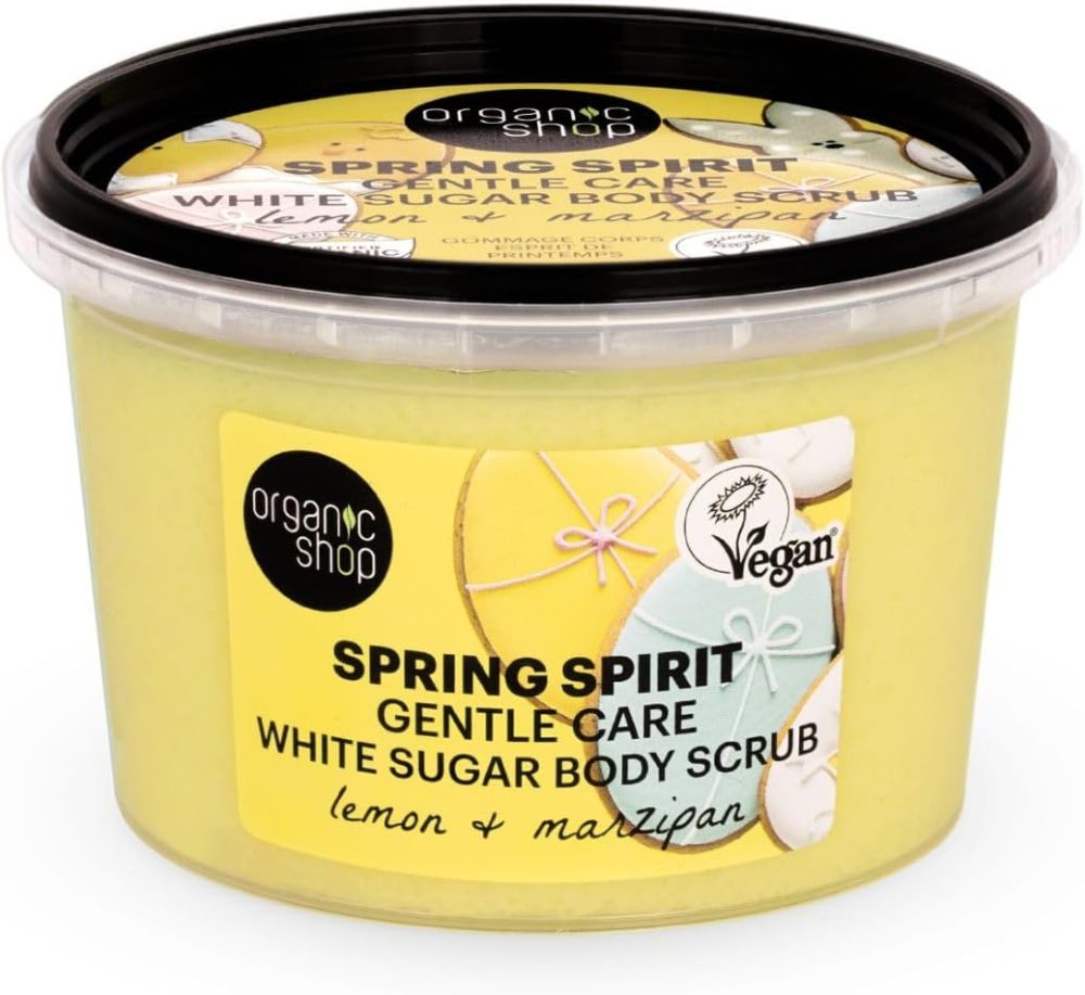 Organic Shop 250ml Body Scrub Skin Beauty Softening Cherry & Lime - Image 67