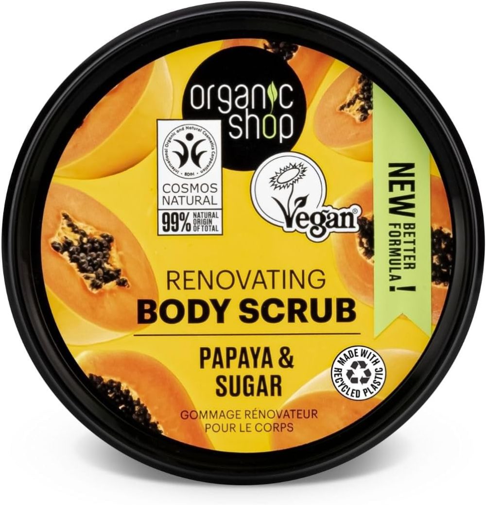 Organic Shop 250ml Body Scrub Skin Beauty Softening Cherry & Lime - Image 16