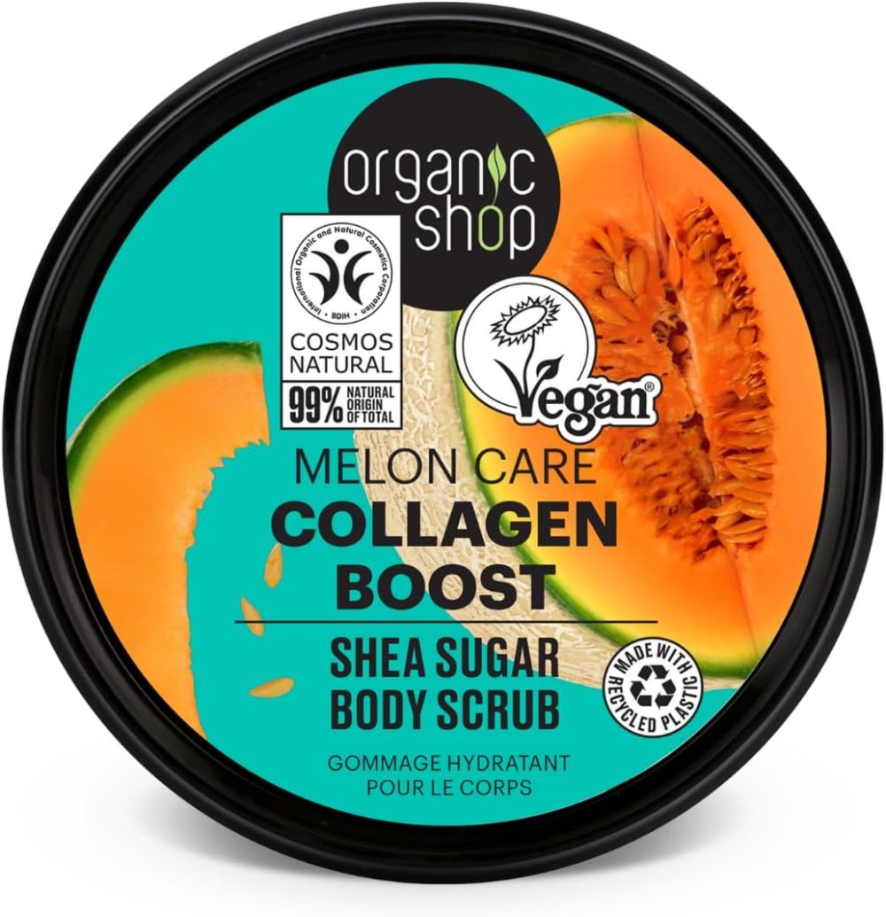 Organic Shop 250ml Body Scrub Skin Beauty Softening Cherry & Lime - Image 155