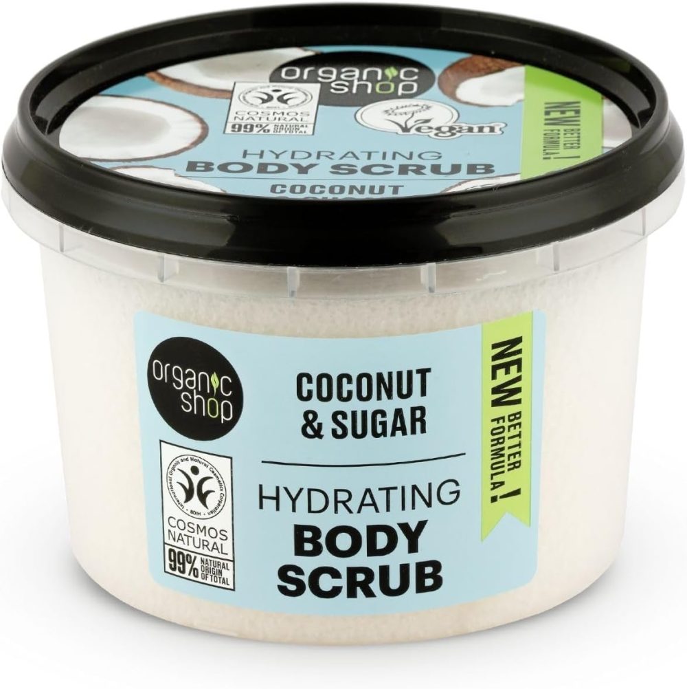 Organic Shop 250ml Body Scrub Skin Beauty Softening Cherry & Lime - Image 22