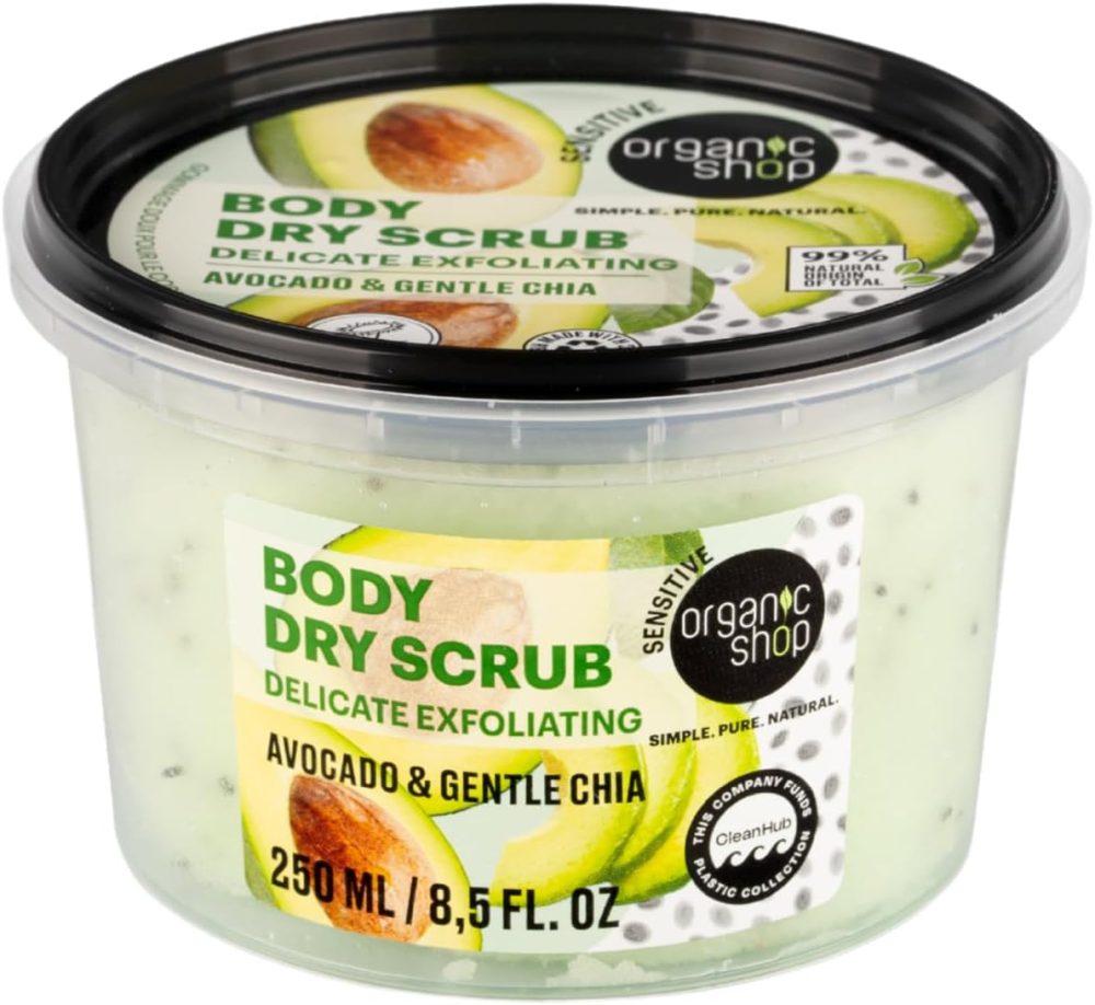 Organic Shop 250ml Body Scrub Skin Beauty Softening Cherry & Lime - Image 95