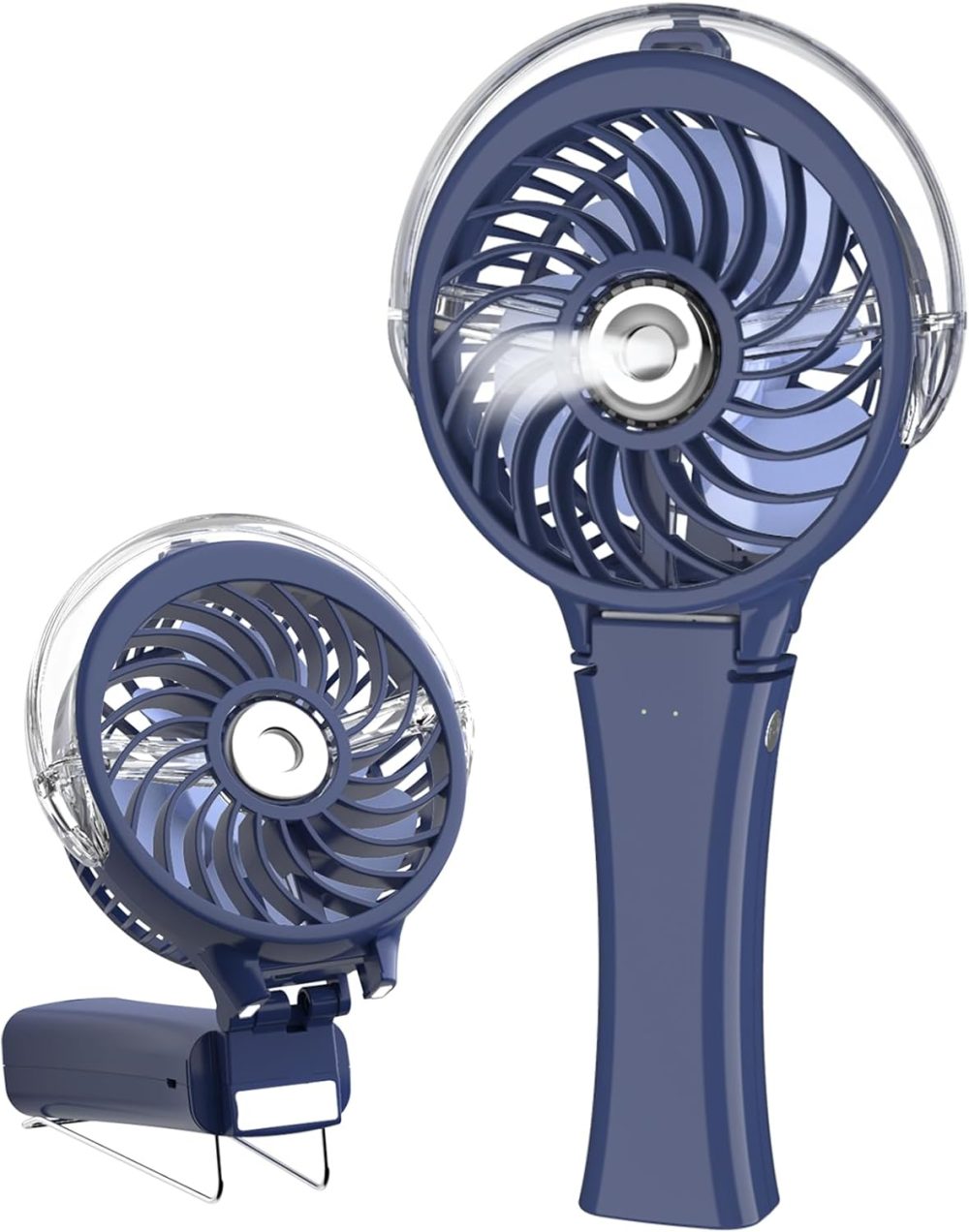 HandFan Upgraded Portable Handheld Misting Fan, Rechargeable Personal Mister Fan, Spray Water Mist Fans, Foldable Mini cooling Hand Fans for Summer Beach Travel Concerts, Gifts for Women(Royal Blue) - Image 65