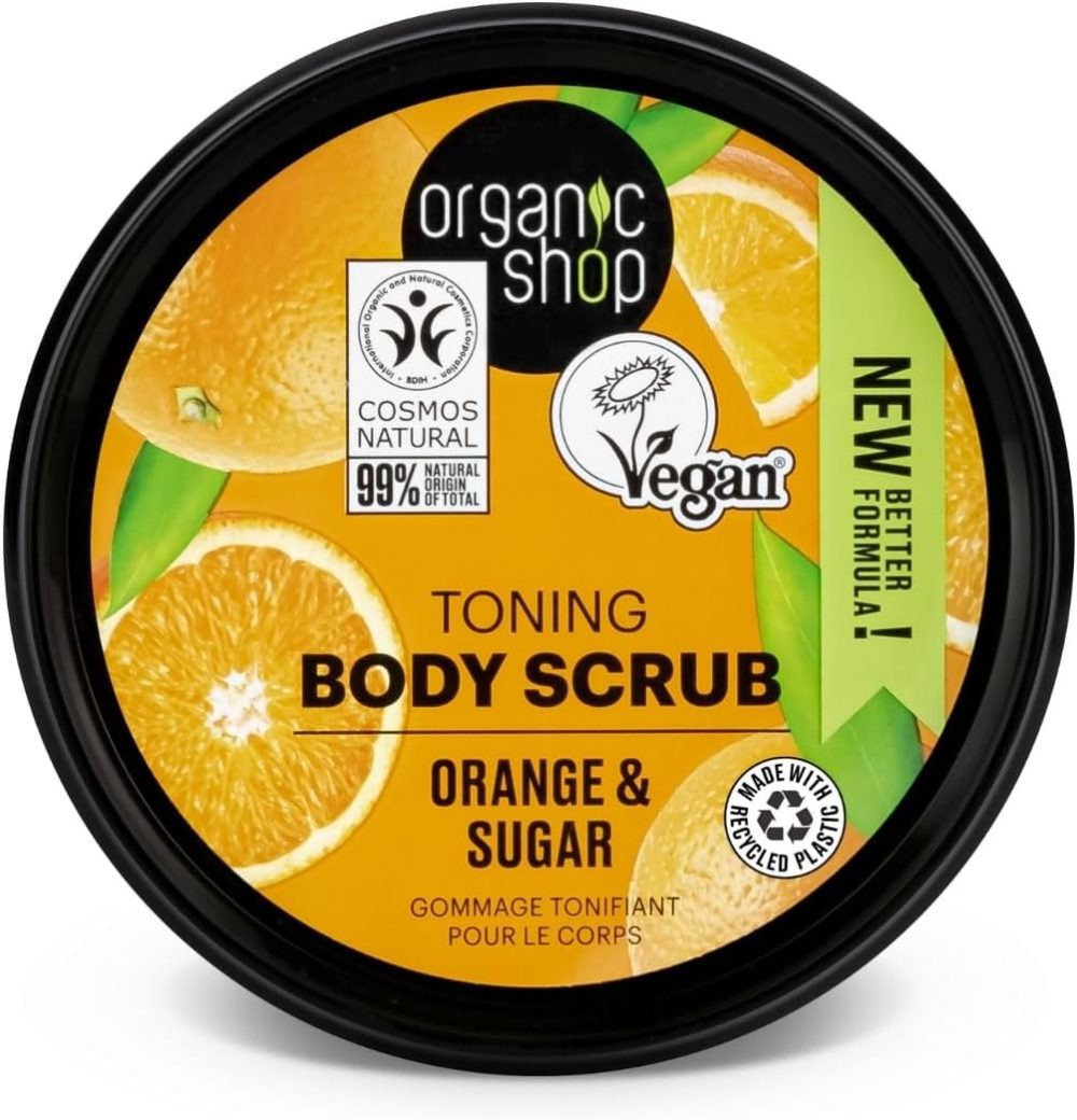 Organic Shop 250ml Body Scrub Skin Beauty Softening Cherry & Lime - Image 62