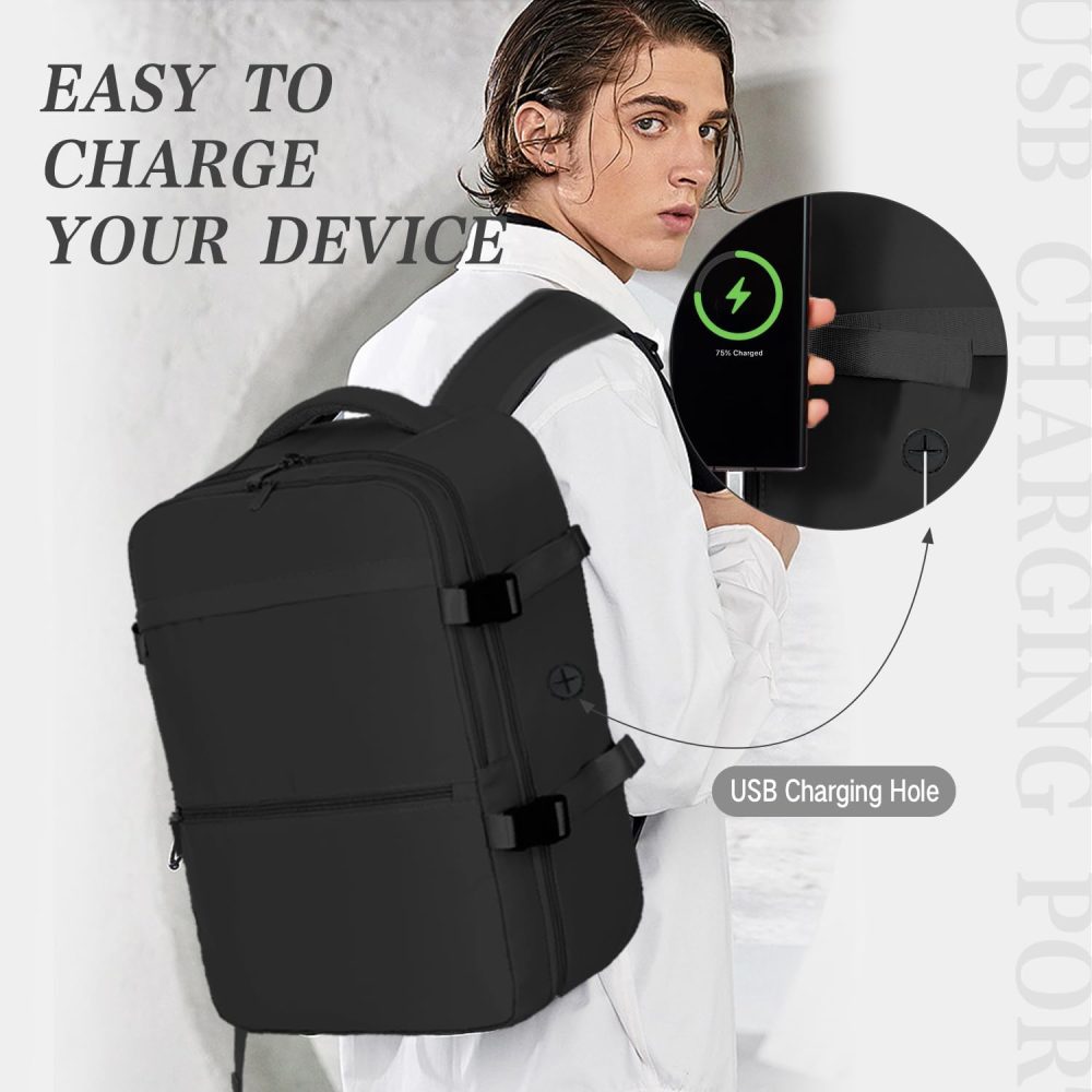 xlodea for Ryanair Cabin Bags 40x20x25 Underseat Cabin Bag Carry-ons Hand Luggage Bag Travel Backpack Cabin Size for Ryanair Backpack with Charging Port, Trolley Sleeve, Anti Theft Pocket - Image 32
