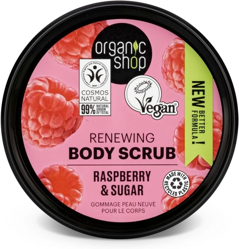 Organic Shop 250ml Body Scrub Skin Beauty Softening Cherry & Lime - Image 174