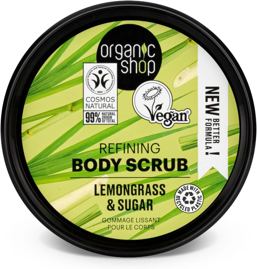 Organic Shop 250ml Body Scrub Skin Beauty Softening Cherry & Lime - Image 85