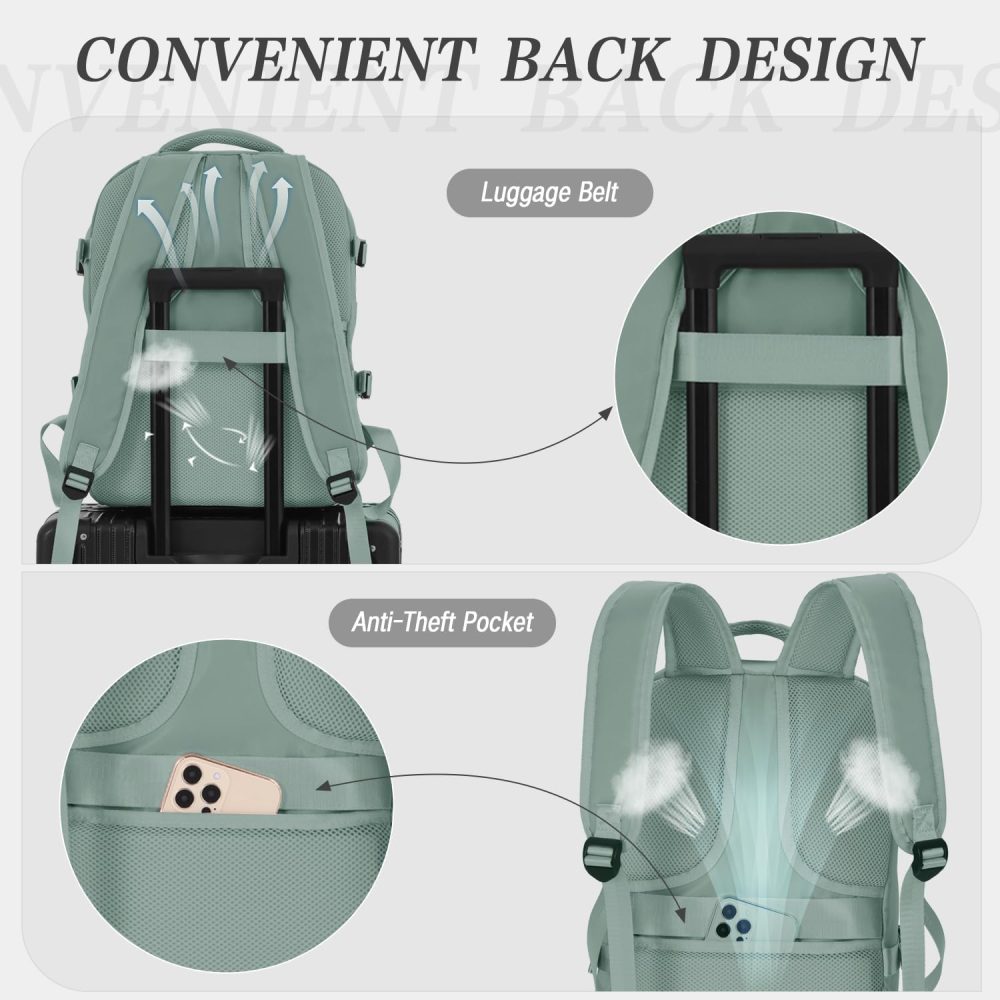 xlodea for Ryanair Cabin Bags 40x20x25 Underseat Cabin Bag Carry-ons Hand Luggage Bag Travel Backpack Cabin Size for Ryanair Backpack with Charging Port, Trolley Sleeve, Anti Theft Pocket - Image 27
