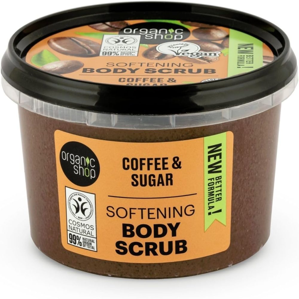 Organic Shop 250ml Body Scrub Skin Beauty Softening Cherry & Lime - Image 48