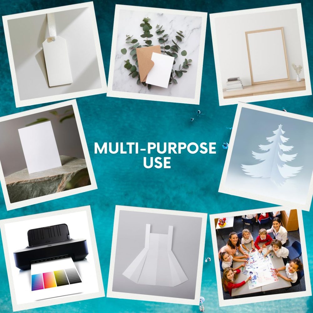 Hawksbill 220GSM A4 Multi-Purpose Black Card – 50 Pack of Thick Premium Smooth & Crisp Black A4 Card for Making Stationery Home or Office Use and Arts or Crafts - Image 4