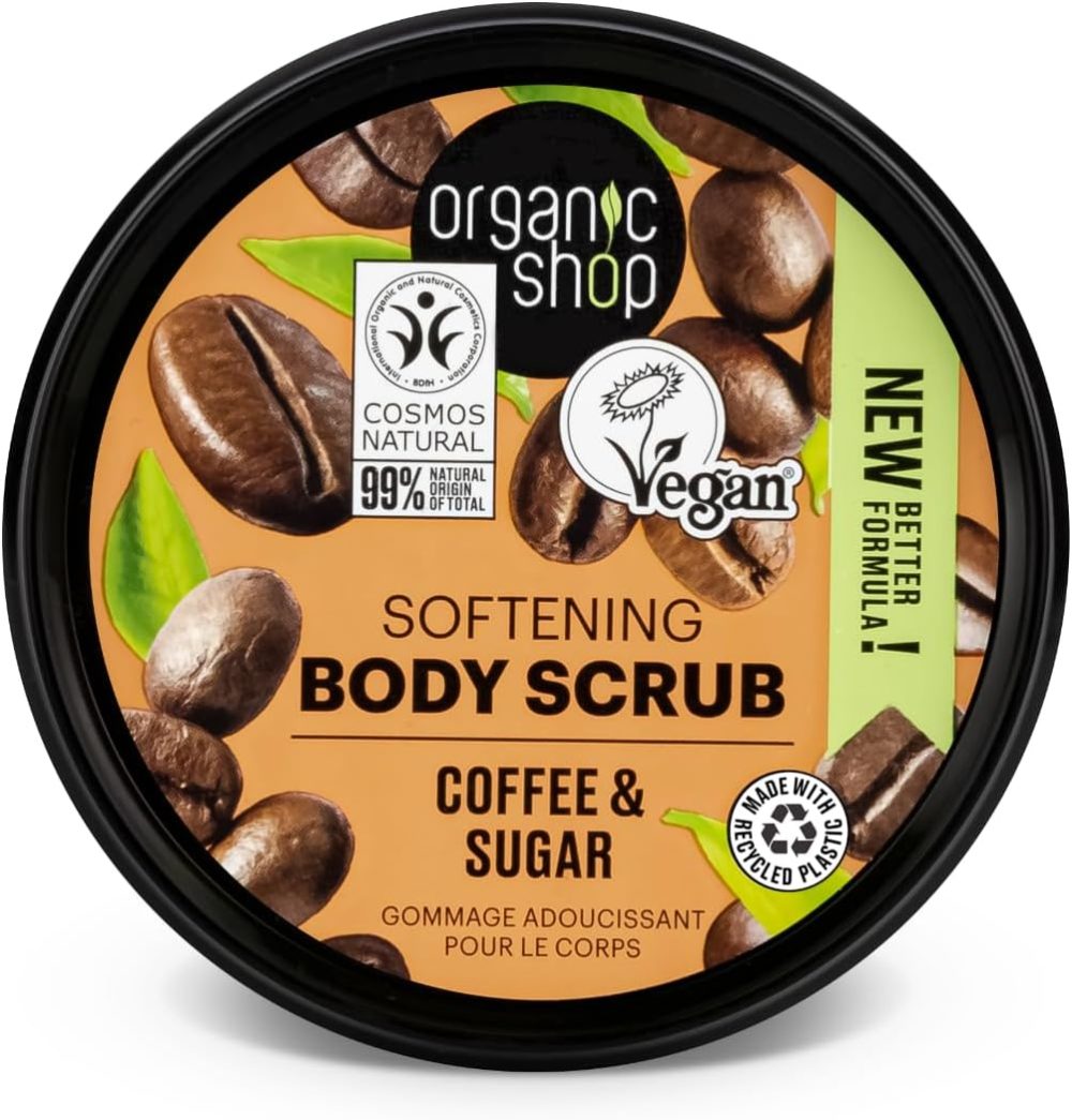 Organic Shop 250ml Body Scrub Skin Beauty Softening Cherry & Lime - Image 49