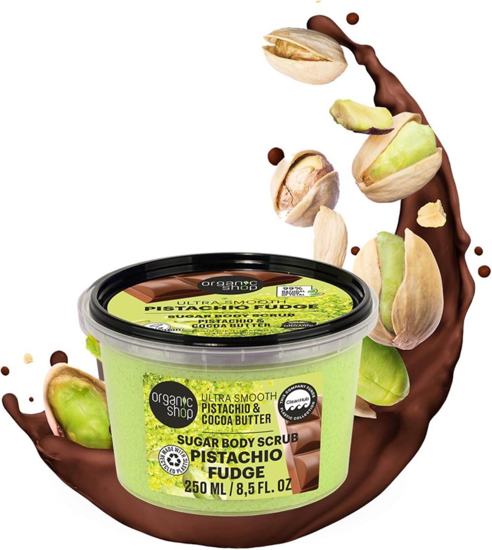 Organic Shop 250ml Body Scrub Skin Beauty Softening Cherry & Lime - Image 122