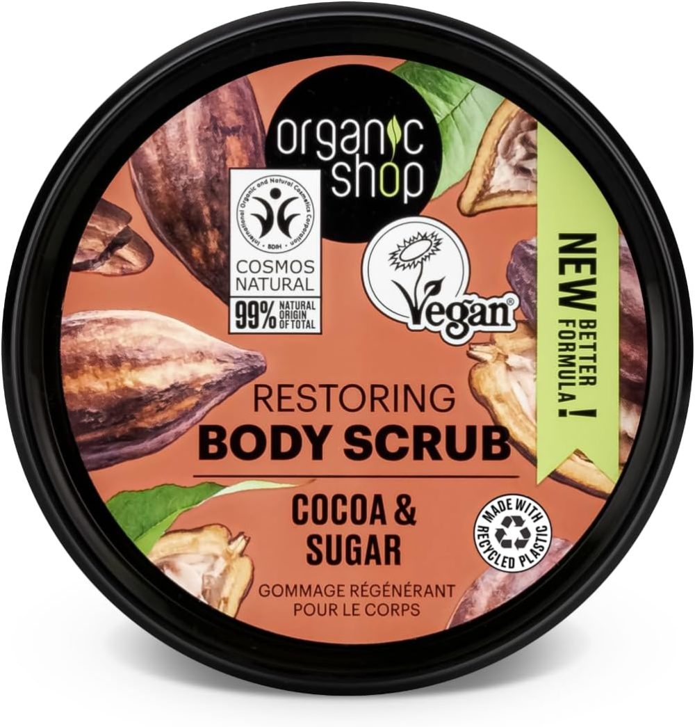 Organic Shop 250ml Body Scrub Skin Beauty Softening Cherry & Lime - Image 56