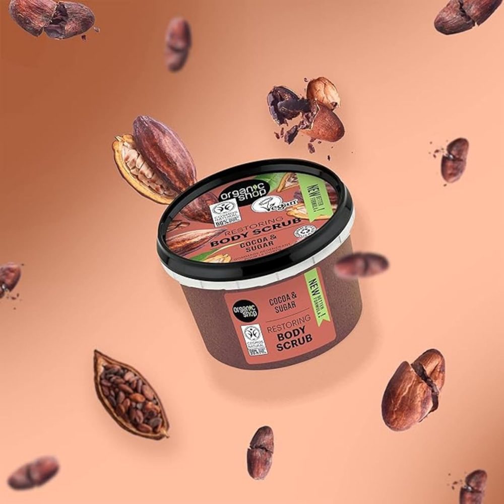 Organic Shop 250ml Body Scrub Skin Beauty Softening Cherry & Lime - Image 59