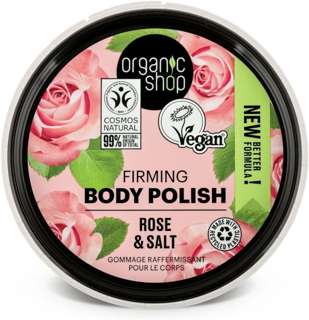 Organic Shop 250ml Body Scrub Skin Beauty Softening Cherry & Lime - Image 37