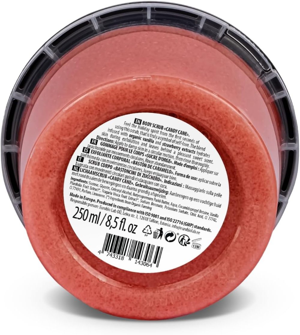 Organic Shop 250ml Body Scrub Skin Beauty Softening Cherry & Lime - Image 11