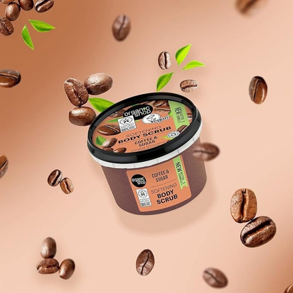 Organic Shop 250ml Body Scrub Skin Beauty Softening Cherry & Lime - Image 54