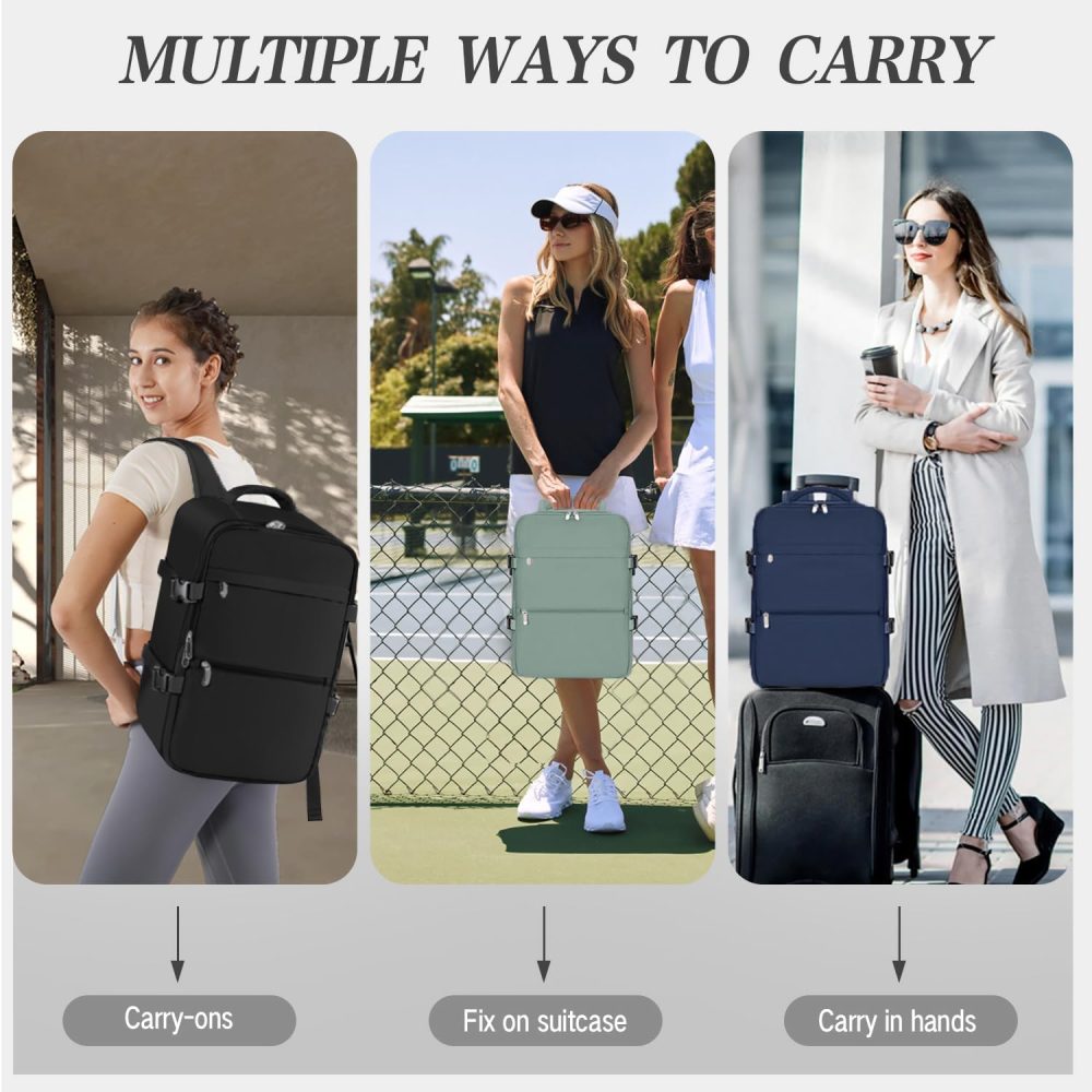 xlodea for Ryanair Cabin Bags 40x20x25 Underseat Cabin Bag Carry-ons Hand Luggage Bag Travel Backpack Cabin Size for Ryanair Backpack with Charging Port, Trolley Sleeve, Anti Theft Pocket - Image 22