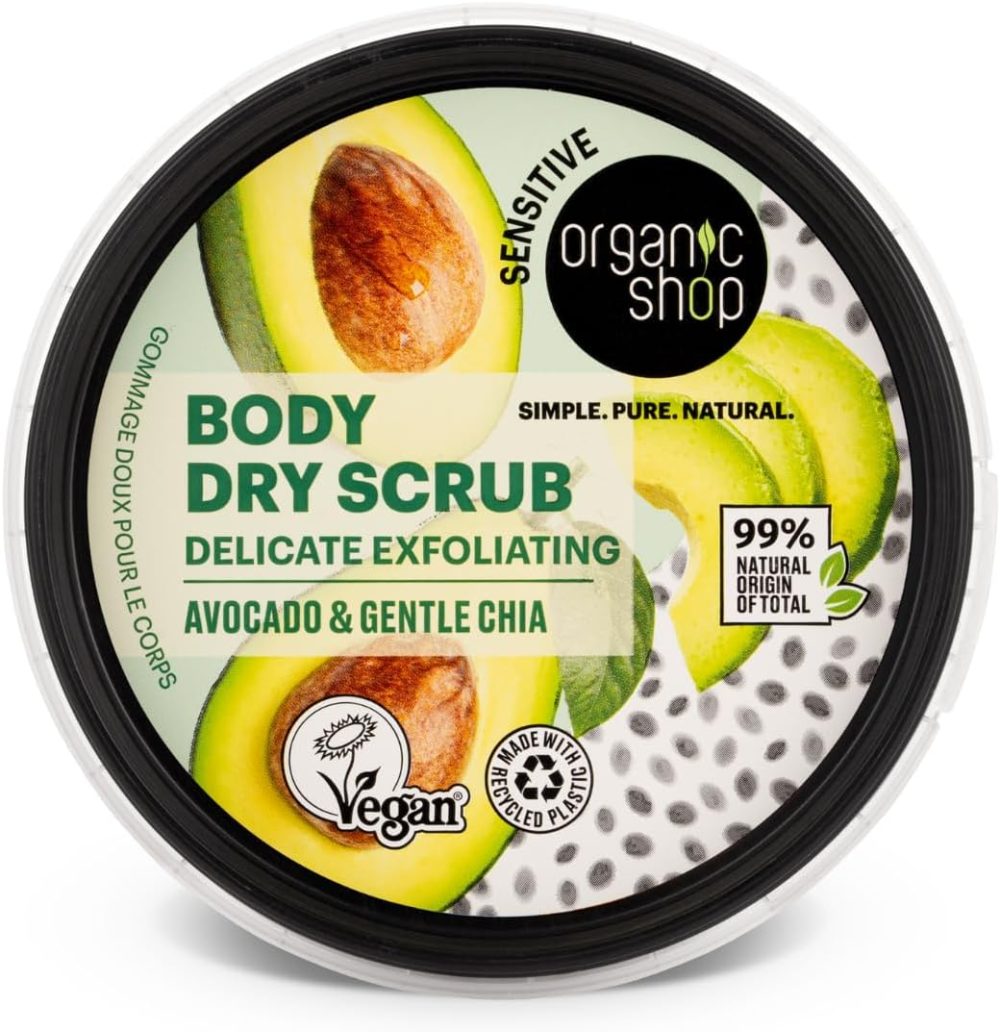 Organic Shop 250ml Body Scrub Skin Beauty Softening Cherry & Lime - Image 96