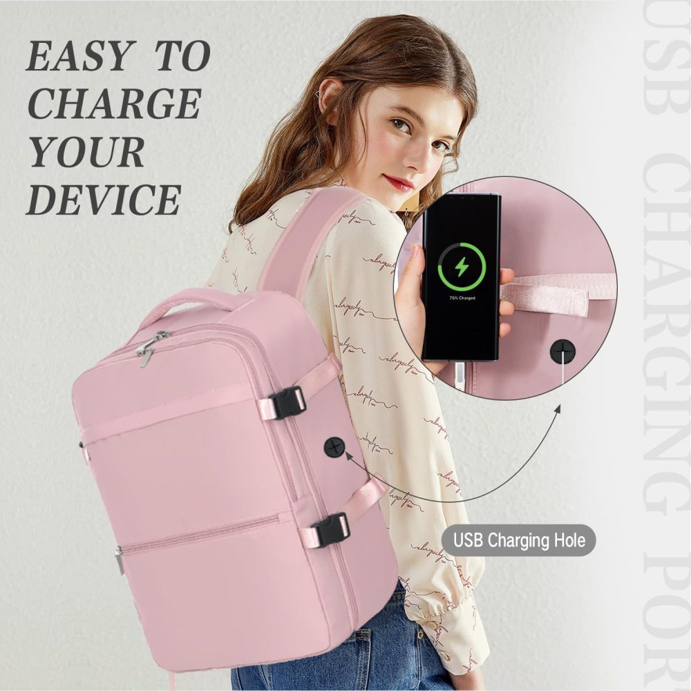 xlodea for Ryanair Cabin Bags 40x20x25 Underseat Cabin Bag Carry-ons Hand Luggage Bag Travel Backpack Cabin Size for Ryanair Backpack with Charging Port, Trolley Sleeve, Anti Theft Pocket - Image 12