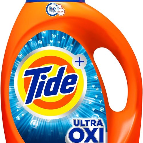 Tide Ultra Oxi Laundry Detergent Liquid Soap, High Efficiency (He), 59 Loads, 84 Fl Oz (Packaging May Vary)