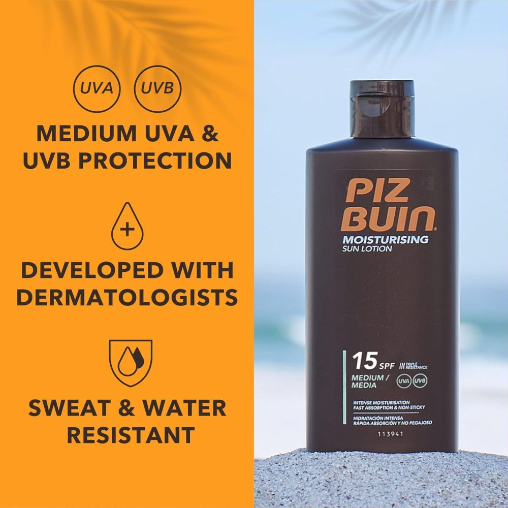 Piz Buin Moisturising Sun Lotion SPF30, 200ml (Pack of 1) - Image 16