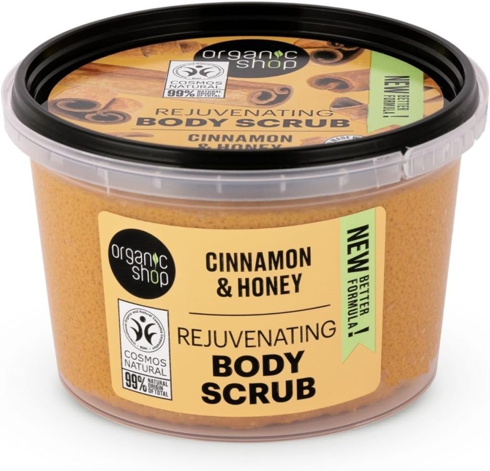 Organic Shop 250ml Body Scrub Skin Beauty Softening Cherry & Lime - Image 134