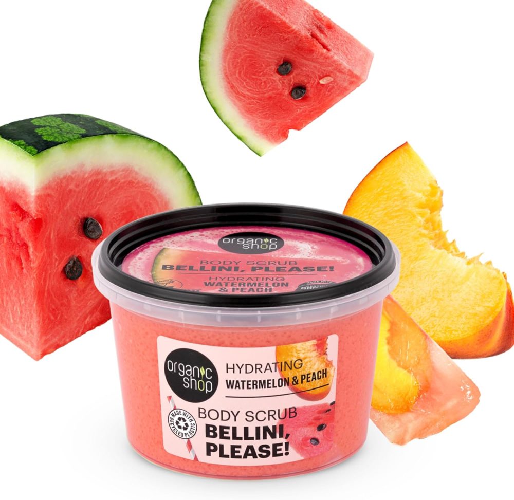 Organic Shop 250ml Body Scrub Skin Beauty Softening Cherry & Lime - Image 169