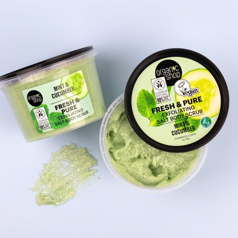 Organic Shop 250ml Body Scrub Skin Beauty Softening Cherry & Lime - Image 118