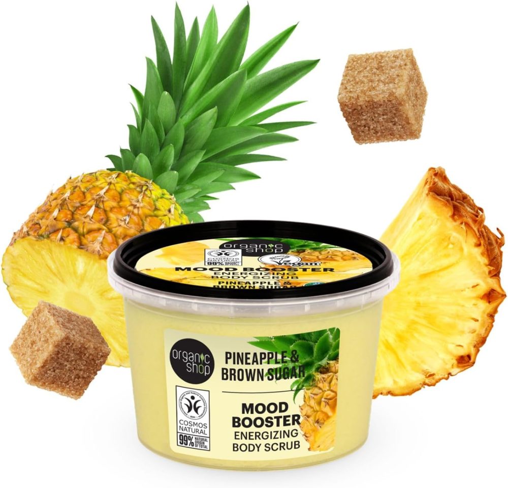 Organic Shop 250ml Body Scrub Skin Beauty Softening Cherry & Lime - Image 75