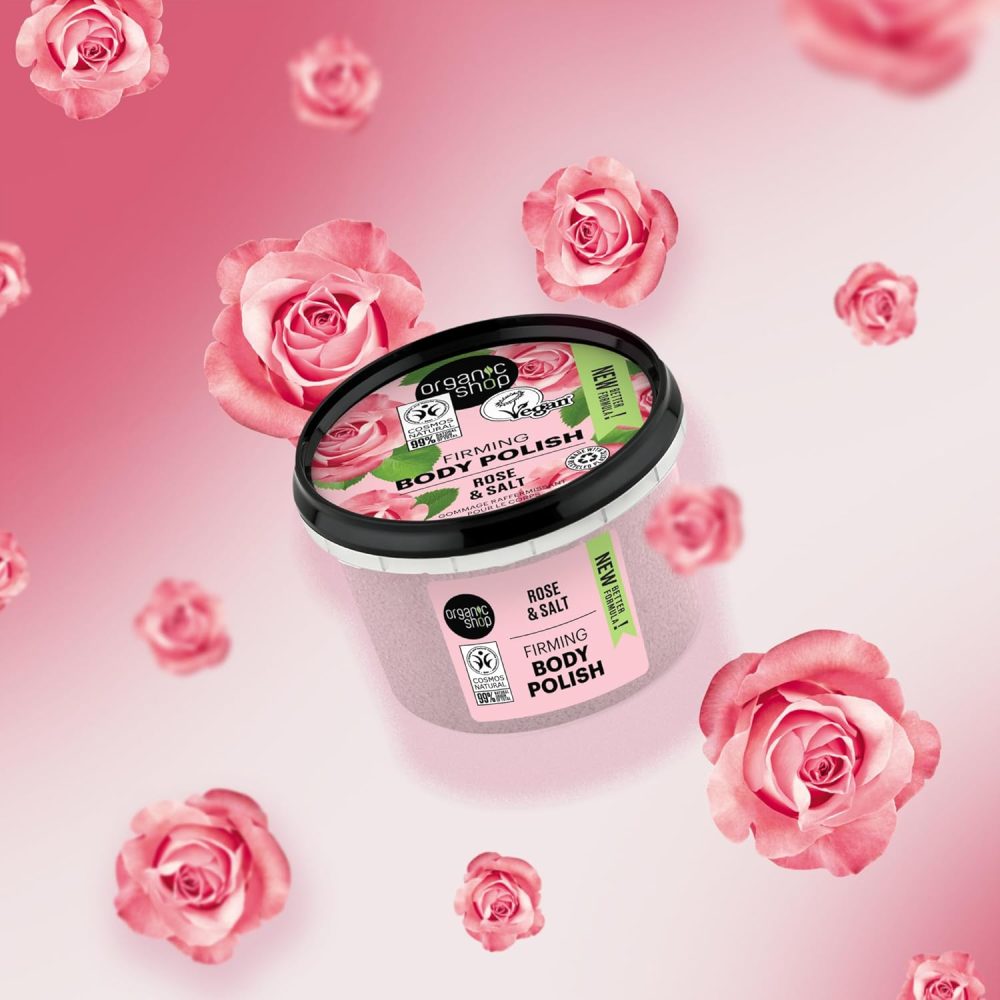 Organic Shop 250ml Body Scrub Skin Beauty Softening Cherry & Lime - Image 41