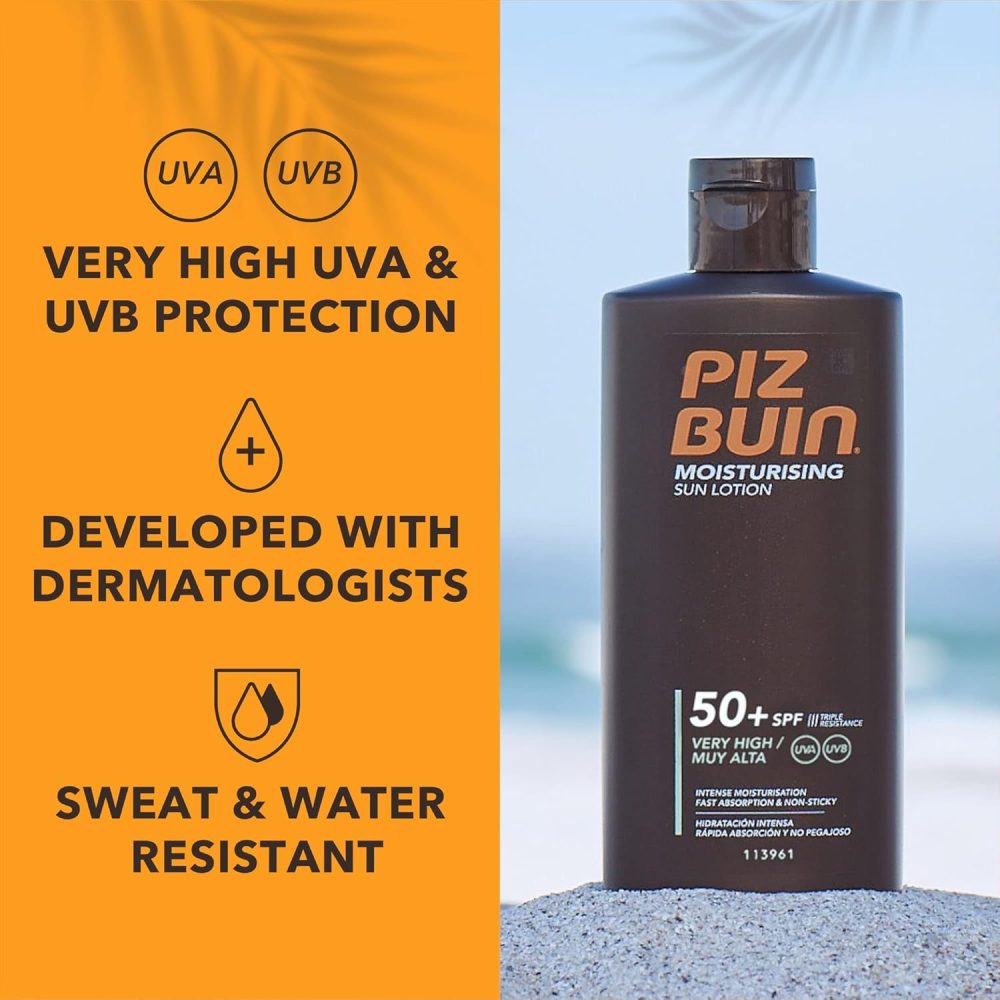Piz Buin Moisturising Sun Lotion SPF30, 200ml (Pack of 1) - Image 28