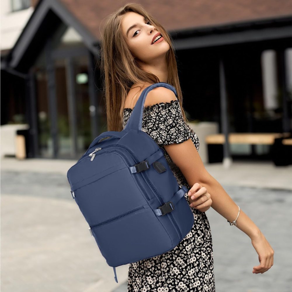 xlodea for Ryanair Cabin Bags 40x20x25 Underseat Cabin Bag Carry-ons Hand Luggage Bag Travel Backpack Cabin Size for Ryanair Backpack with Charging Port, Trolley Sleeve, Anti Theft Pocket - Image 8