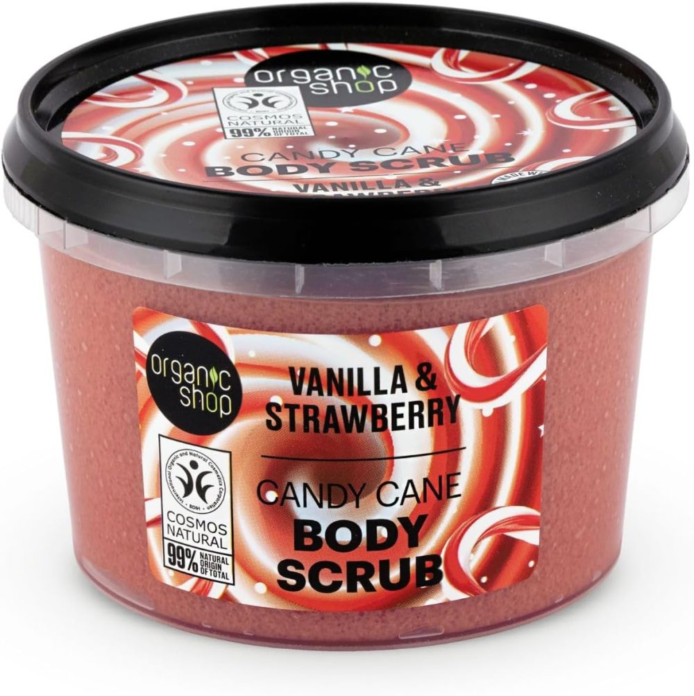 Organic Shop 250ml Body Scrub Skin Beauty Softening Cherry & Lime - Image 9