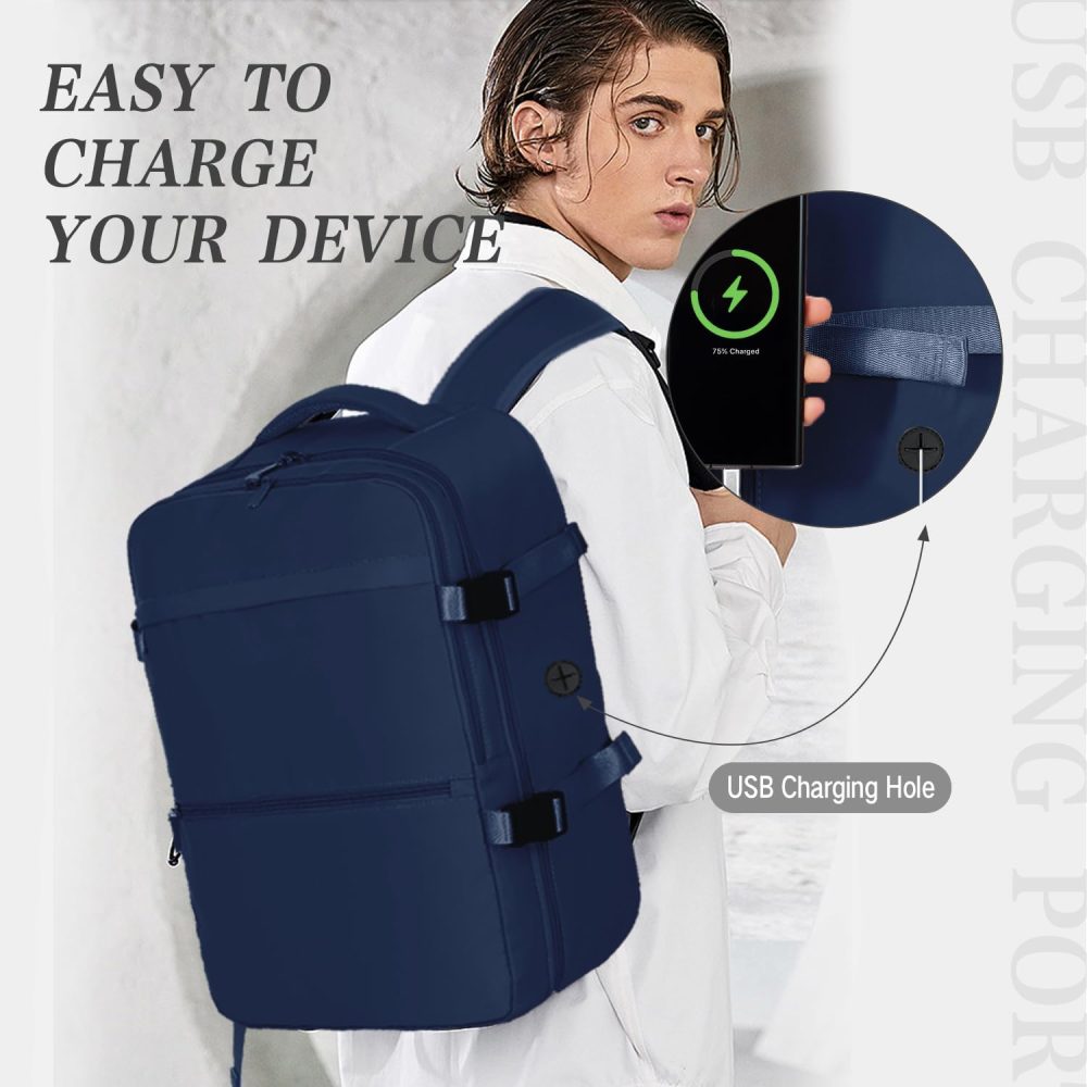 xlodea for Ryanair Cabin Bags 40x20x25 Underseat Cabin Bag Carry-ons Hand Luggage Bag Travel Backpack Cabin Size for Ryanair Backpack with Charging Port, Trolley Sleeve, Anti Theft Pocket - Image 19