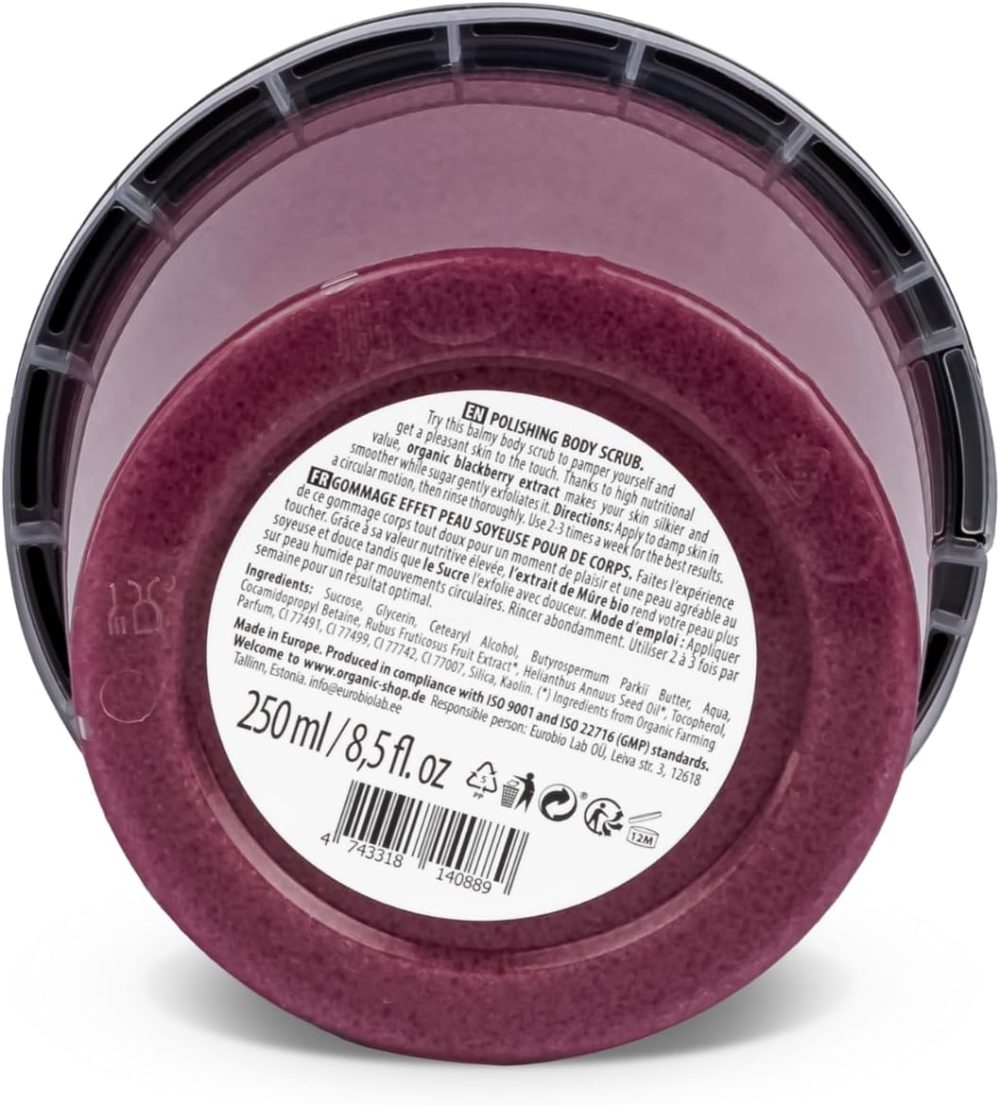 Organic Shop 250ml Body Scrub Skin Beauty Softening Cherry & Lime - Image 3