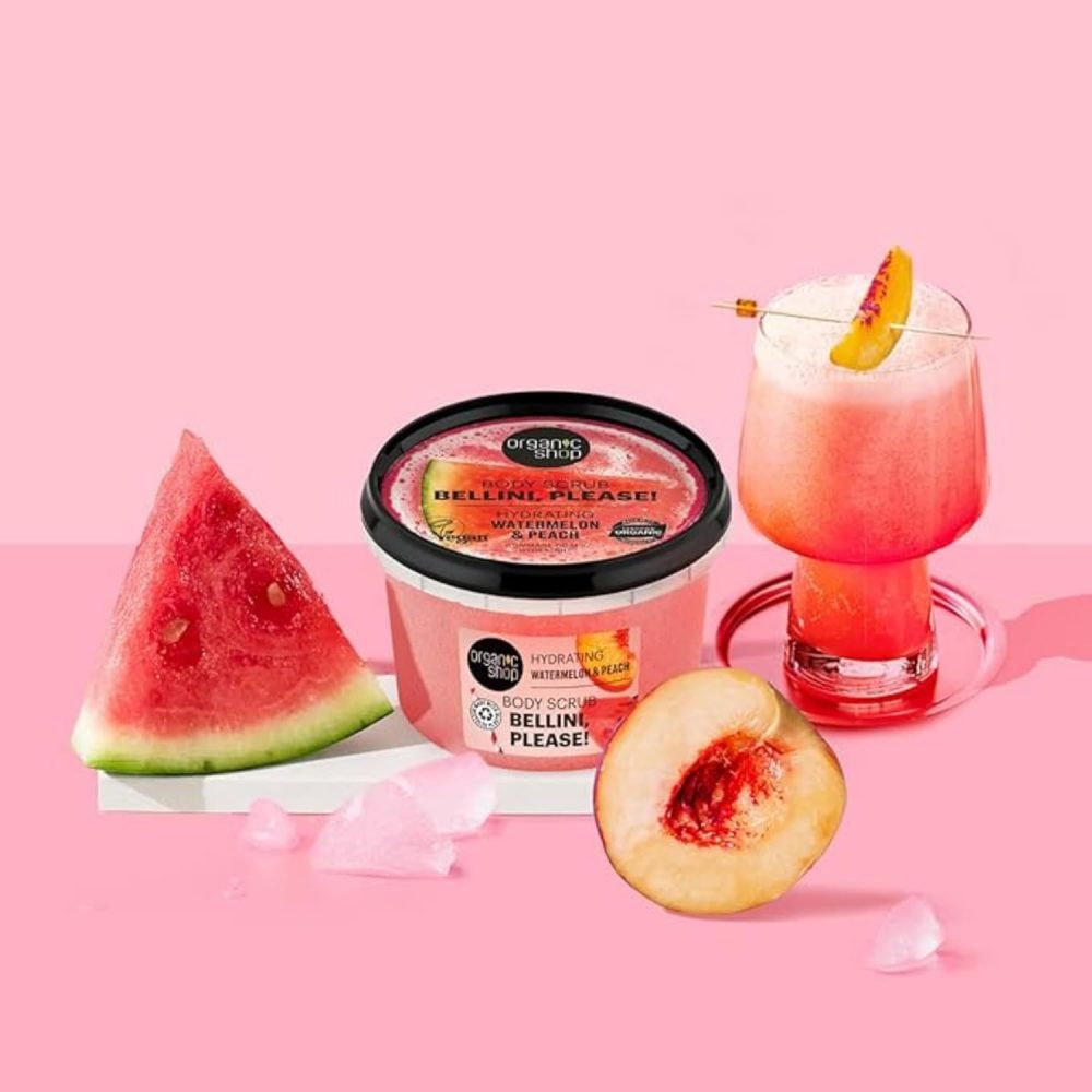 Organic Shop 250ml Body Scrub Skin Beauty Softening Cherry & Lime - Image 170