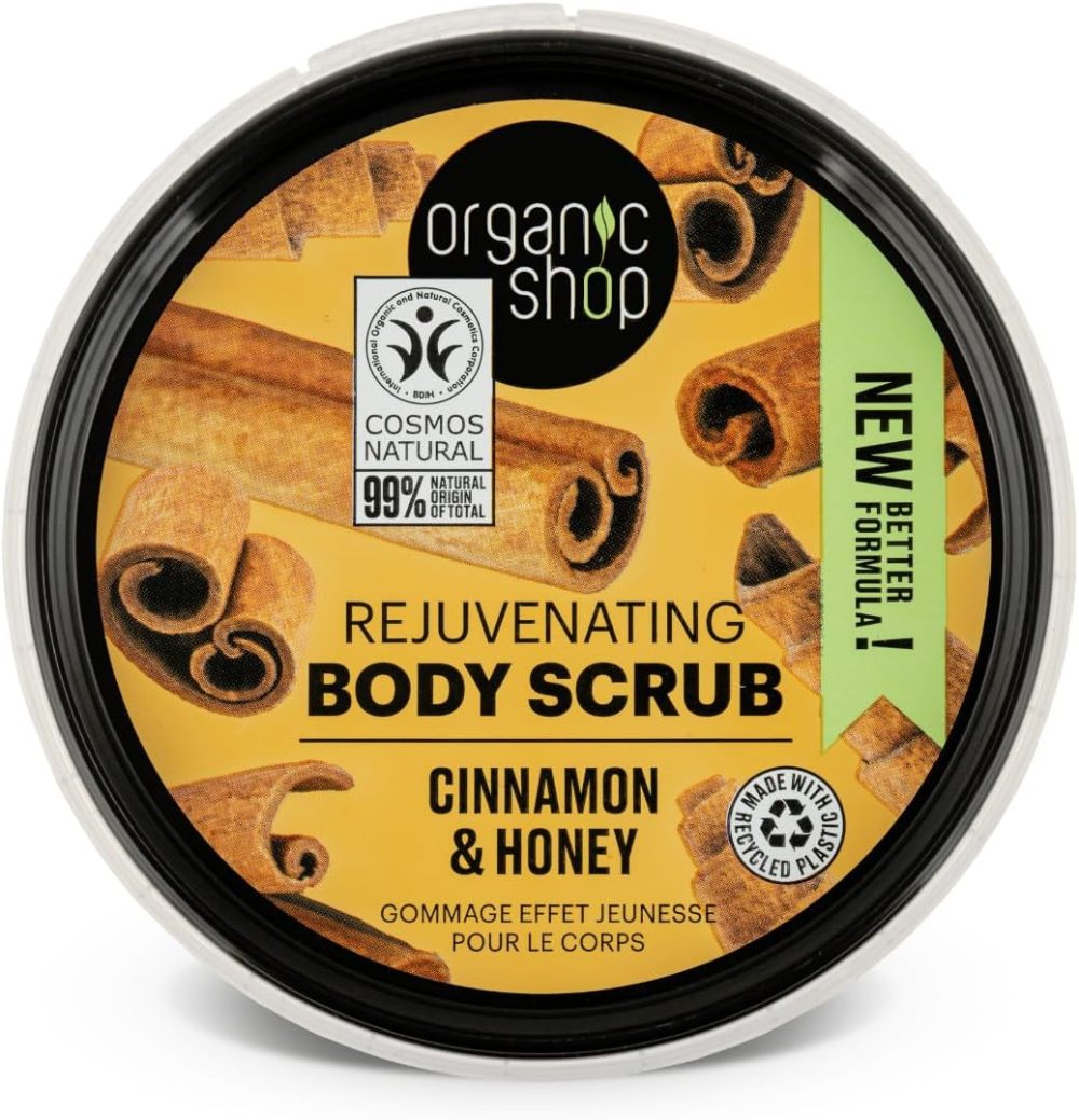 Organic Shop 250ml Body Scrub Skin Beauty Softening Cherry & Lime - Image 135