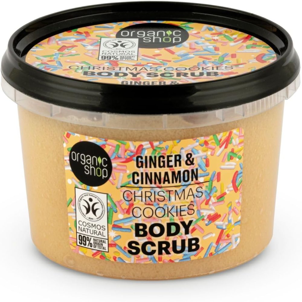 Organic Shop 250ml Body Scrub Skin Beauty Softening Cherry & Lime - Image 149