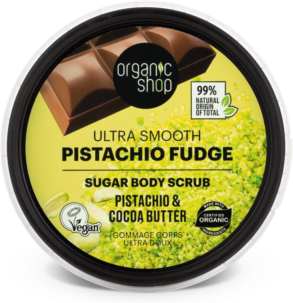 Organic Shop 250ml Body Scrub Skin Beauty Softening Cherry & Lime - Image 120