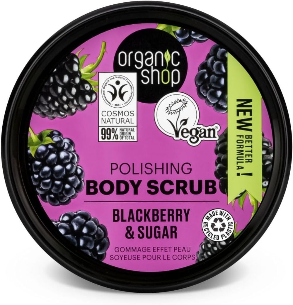 Organic Shop 250ml Body Scrub Skin Beauty Softening Cherry & Lime - Image 2