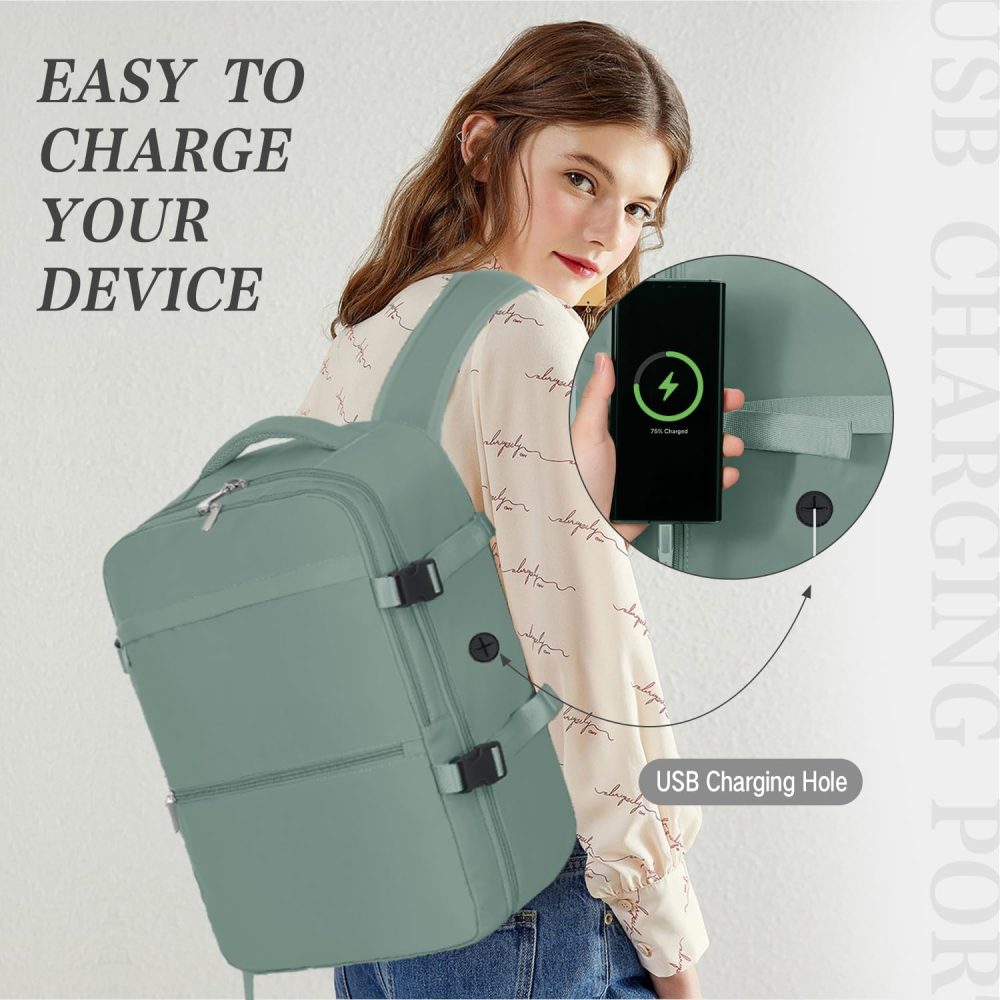 xlodea for Ryanair Cabin Bags 40x20x25 Underseat Cabin Bag Carry-ons Hand Luggage Bag Travel Backpack Cabin Size for Ryanair Backpack with Charging Port, Trolley Sleeve, Anti Theft Pocket - Image 26