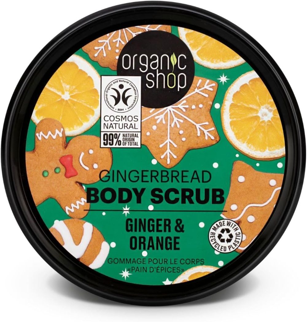 Organic Shop 250ml Body Scrub Skin Beauty Softening Cherry & Lime - Image 100