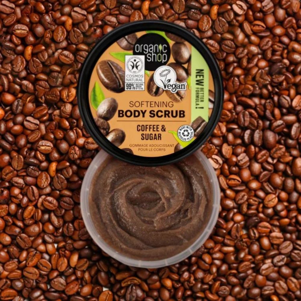 Organic Shop 250ml Body Scrub Skin Beauty Softening Cherry & Lime - Image 52