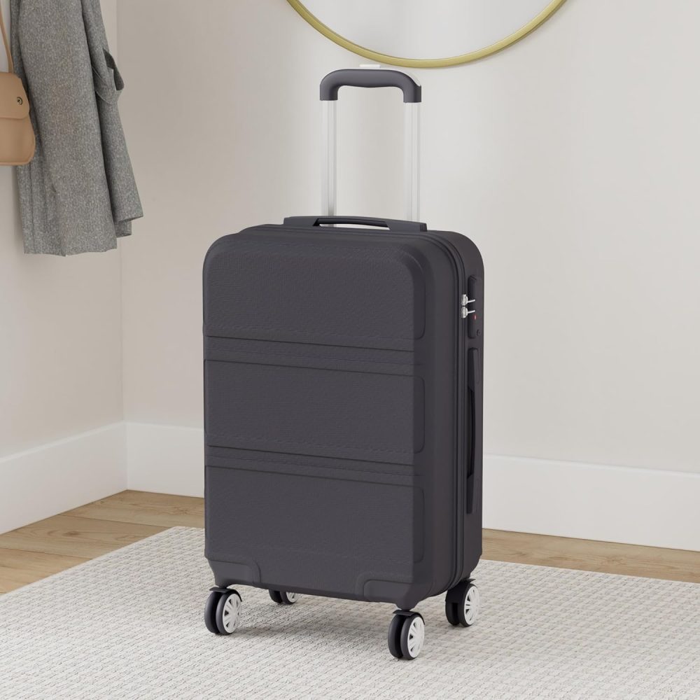 Kono Fashion Hand Luggage Lightweight ABS Hard Shell Trolley Travel Suitcase - Image 16