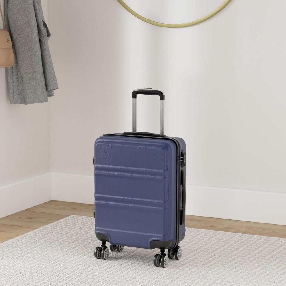Kono Fashion Hand Luggage Lightweight ABS Hard Shell Trolley Travel Suitcase - Image 64