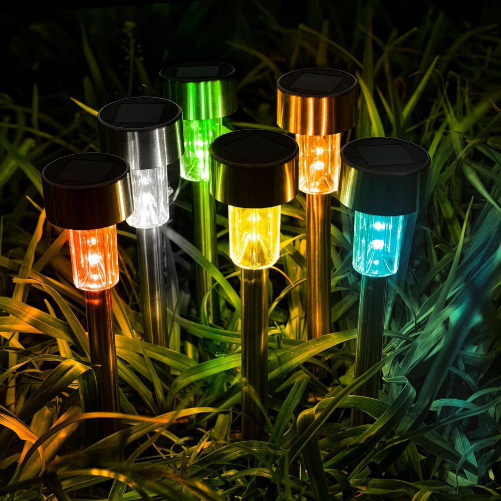 GIGALUMI Solar Lights Outdoor Garden Waterproof,12 Pack,Stainless Steel LED Solar Garden Lights for Patio, Lawn, Yard and Landscape Decor, Cold White - Image 44