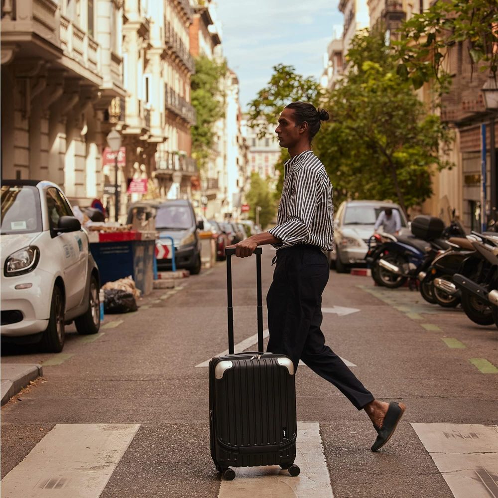 LEVEL8 Carry-on Suitcase 20-Inch with Laptop Compartment, Expandable Hand Luggage Case, ABS+PC Hardshell Spinner Trolley Lightweight 4 Wheels Cabin Size with TSA, Grey - Image 48