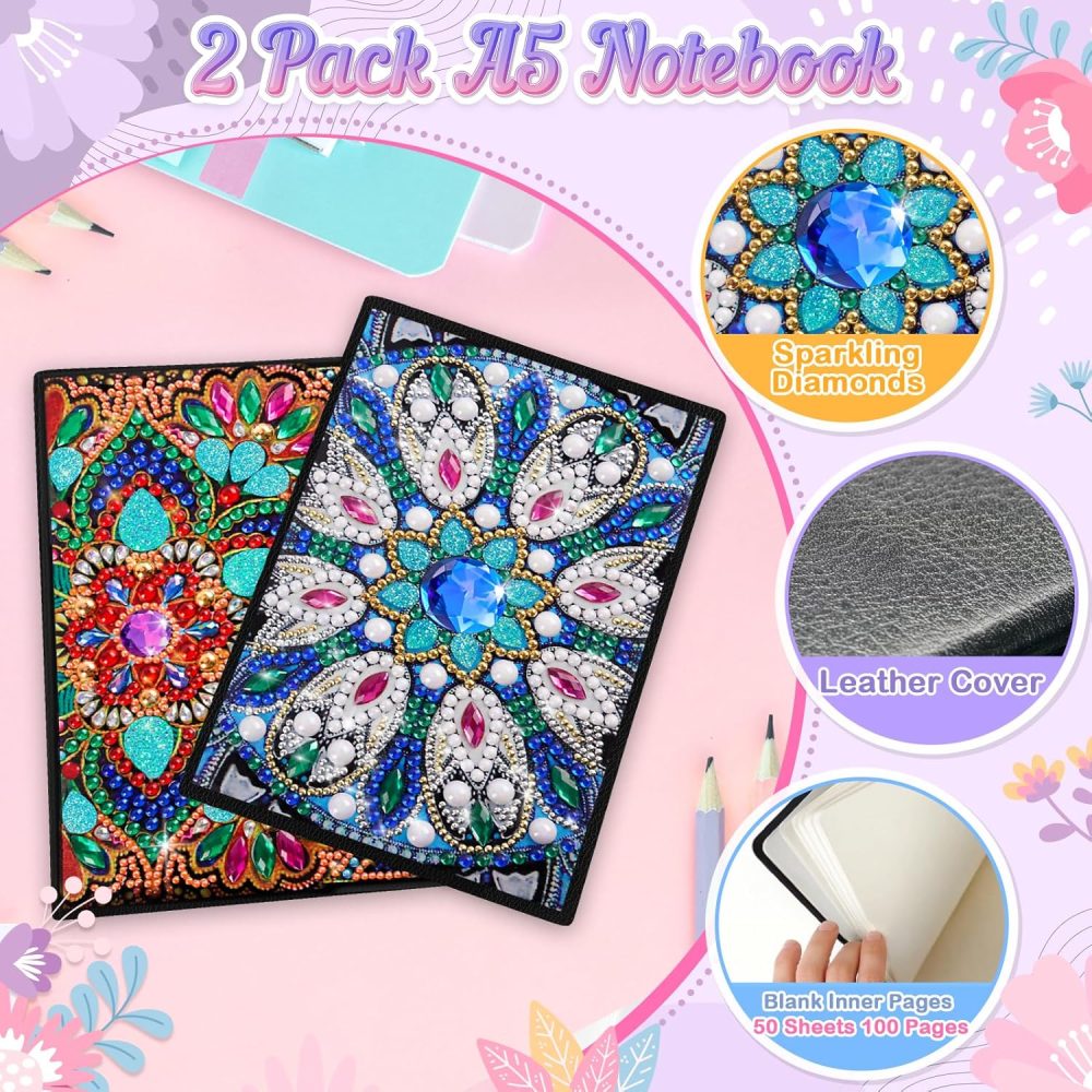 Gifts for 6 7 8 9 10 Year Old Girls: Arts and Crafts for Kids Age 8 10 12 Birthday Presents, Girls Craft Kits Diamond Art Painting Notebook, Creative Craft Toys Stationery Sets for Girl Age 5-12 - Image 10